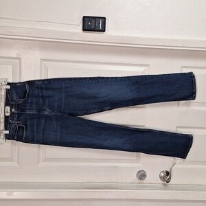 Agolde High Rise Stovepipe Jeans - Dark Blue Women 24